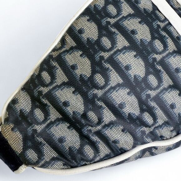 CHRISTIAN DIOR Vintage 2003 Navy Blue Trotter  Nylon Belt Bag - Picture 7 of 13